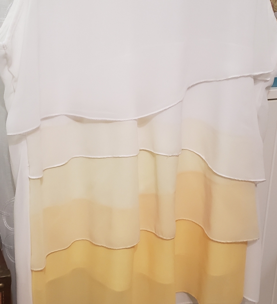 Summer Yellow Ombre Top